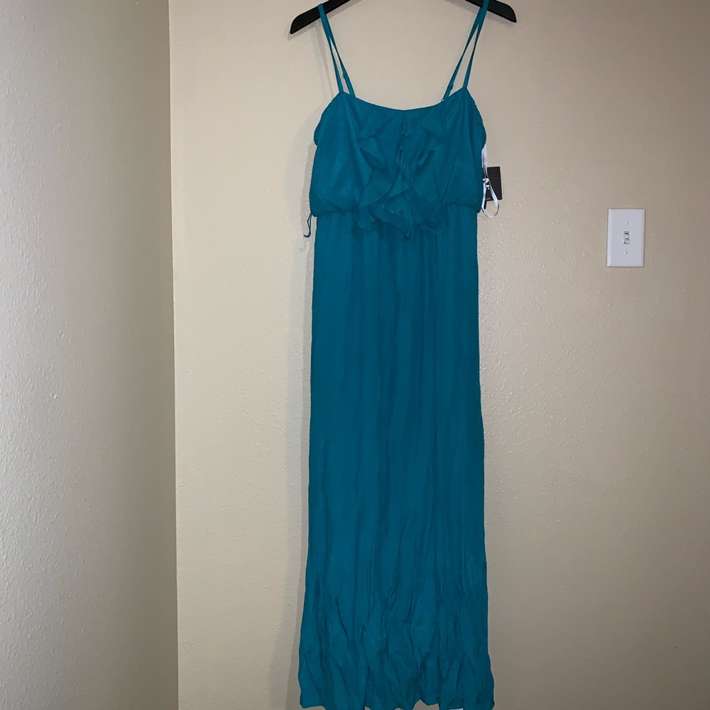 IZ Blue Spaghetti Strap Maxi dress